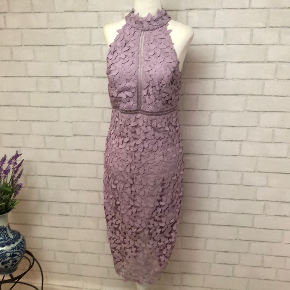 Lace Halter Dress - Picture 2 of 4